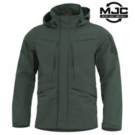 JACHETA PARKA SHELL - IMPERMEABILĂ - "HURRICANE" - PENTAGON® - VERDE ÎNCHIS