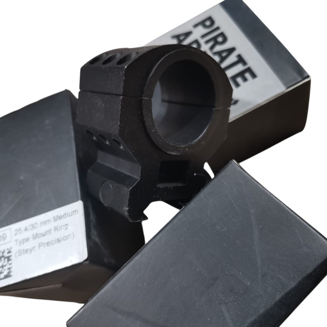 Inel de montare din aluminiu - 25,4 mm / 30 mm - Negru - Pirate Arms (Steyr Precision)