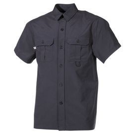 Camasa Outdoor cu maneca scurta, Neagra,din Microfibre