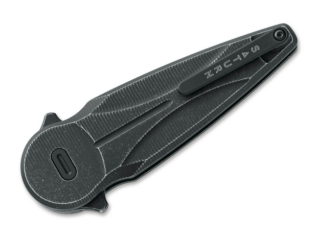 CUTIT DE BUZUNAR - "SATURN ALUMINIUM" - Fox Knives® - NEGRU