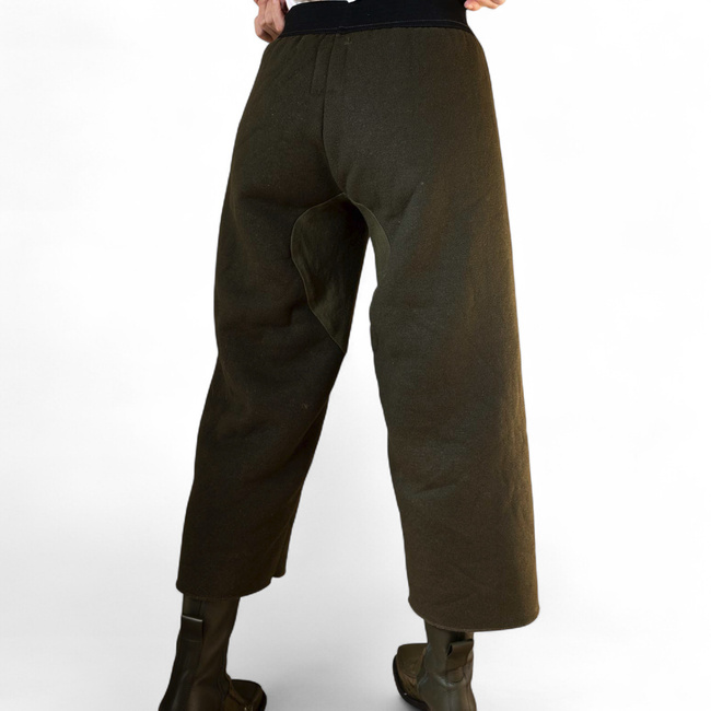 Warm Pants for Cold Weather - 1990s - Dutch Army Military Surplus - Olive Green - Like New