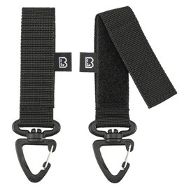 CARABINIERA PENTRU CENTURA CU BUCLA - MOLLE - 2 BUC - NEAGRA - BRANDIT