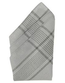 GERMAN GENUINE GREY CHECKERED HANDKERCHIEF (12 PCS PER PACK)