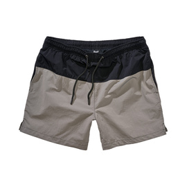 SHORT DE BAIE  - BASIC - NEGRU-GRI - BRANDIT