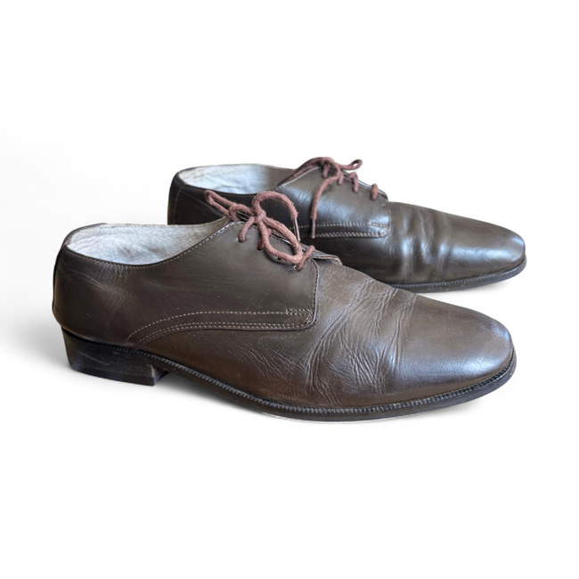 Leather Shoes - MIlitary Surplus Romanian Army - Brown - Used