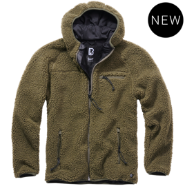 JACHETA DE IARNA CU GLUGA TEDDYFLEECE - OLIVE - BRANDIT