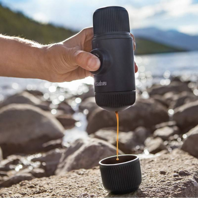 NANOPRESSO - APARAT PORTABIL PENTRU ESPRESSO FĂRĂ ELECTRICITATE - GRI