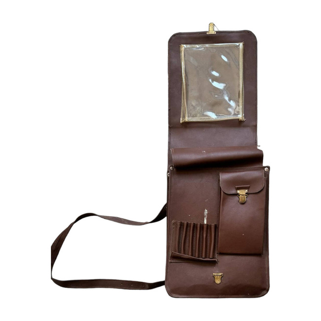 GEANTA IMITATIE PIELE CU CONTINUT - SURPLUS MILITAR ARMATA ROMANA - MARO - IN STARE BUNA