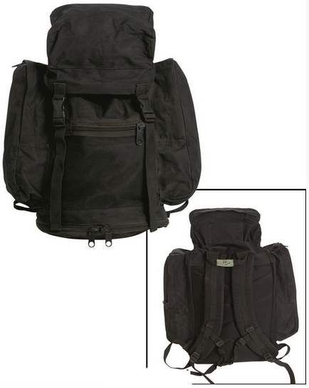 British Black Medium Rucksack Used