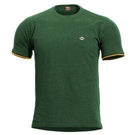 TRICOU - "LEVANTES CREWNECK STRIPES" - PENTAGON® - VERDE PRIMAVARA