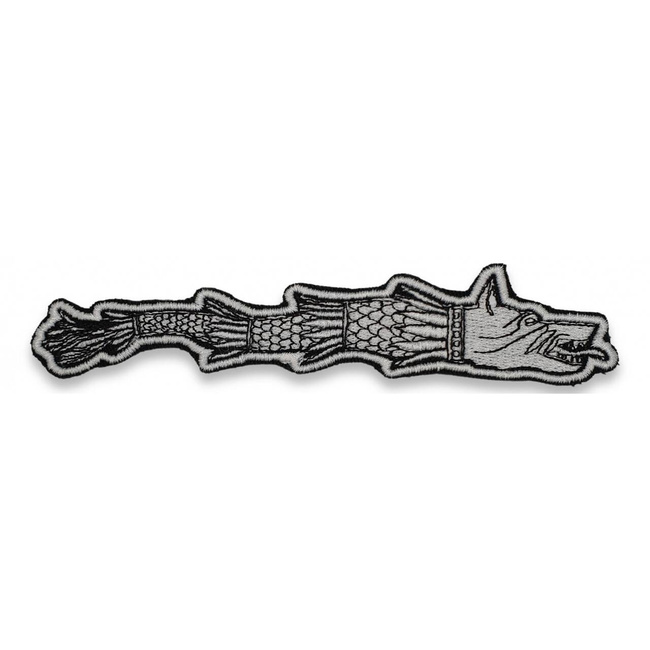 EMBLEMA LUPUL DACIC, CU APLICARE TERMICA - 7.5x2 CM