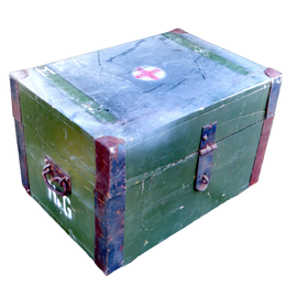 LADA MILITARA DIN LEMN PENTRU DEPOZITARE - SURPLUS ARMATA ROMANA - NR.6 - 60x40x40 CM