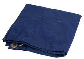 FOAIE DE CORT IMPERMEABILA, ADAPOST, PONCHO - 180 x 180 CM - ALBASTRU - SURPLUS MILITAR AUTENTIC ARMATA ROMANA