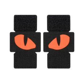 PATCH TIGER EYES LASER CUT (pereche) - NEGRU/ROSU - M-TAC