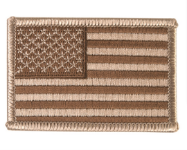 Us Desert Fabric Nation.insignia W.hook&loop Clos. Lg