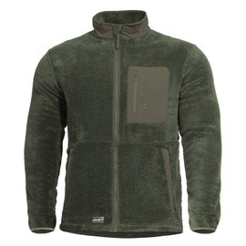 HANORAC FLEECE CU FERMOAR COMPLET - GRIZZLY - PENTAGON® - VERDE CAMO