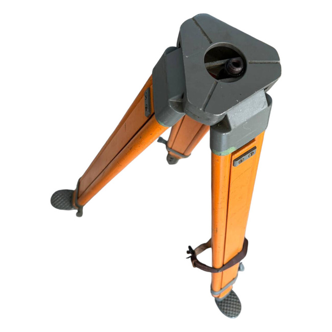 TREPIED VINTAGE PENTRU APARAT FOTO - LEMN - SURPLUS MILITAR ARMATA ROMANA - IN STARE BUNA