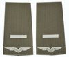 EMBLEMA - GENUINE GERMAN AIR FORCE O.D./SILVER SHOULDER LOOPS ´UNTEROFFIZIER-ANWÄRTER´