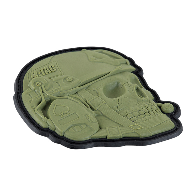 PATCH OPERATOR SKULL - 3D PVC - OLIVE - M-TAC