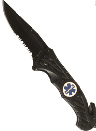 CAR KNIFE - RESCUE - MIL-TEC - BLACK