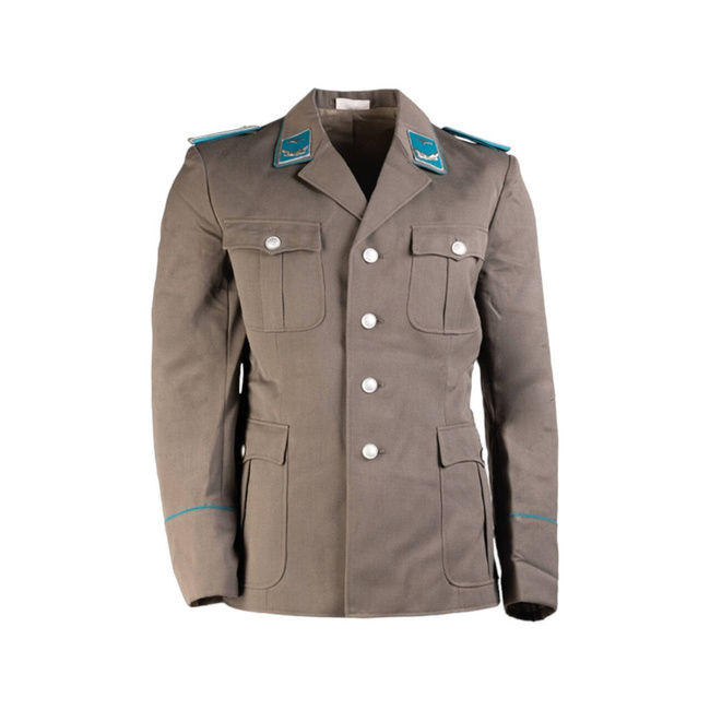 UNIFORM JACKET WITH BADGES - MILITARY SURPLUS FROM EAST GERMAN ARMY - USED