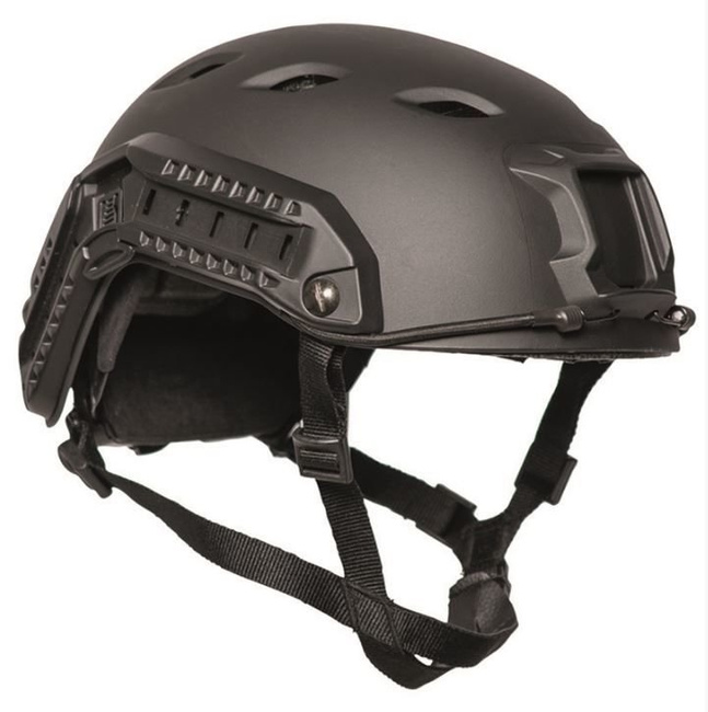 US Black ′FAST′ W/RAIL PARATROOPER HELMET