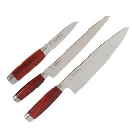 CUTIT MORAKNIV® CLASSIC 1891 KNIFE SET. CHEF'S / BREAD / PARING KNIFE SET