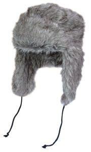 WINTER CAP RUSSIAN STYLE TSCHAPKA GREY