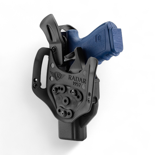 Toc tactic pentru pistol - Radar 1957 Nivel 5 - Holster 2-Fast Extreme pentru Glock 17/19 - partea stanga - Negru