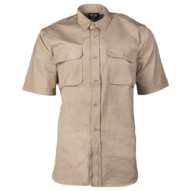 Camasa tropical cu maneca scurta - Khaki - Mil-Tec