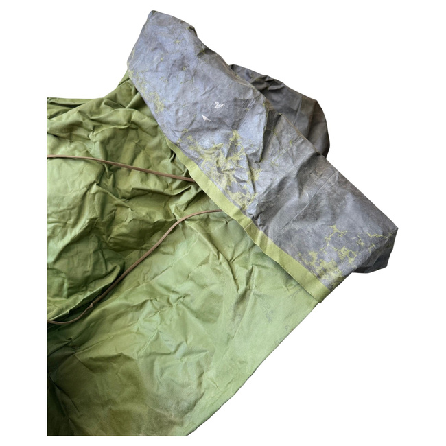 Sac impermeabil pentru rufe - 40 cm x 76 cm - Surplus militar armata SUA - Verde OD - Uzat - Cu defect 
