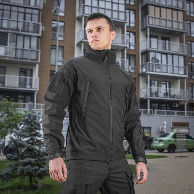 JACHETA  SOFTSHELL - M-TAC - BLEUMARIN INCHIS - CU INSEMNE - POMPIERII ISGU/DSU