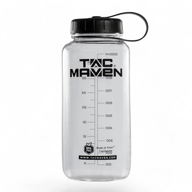 BPA-FREE WATER BOTTLE - NORMAN TRITAN - 1LT - TRANSPARENT - PENTAGON