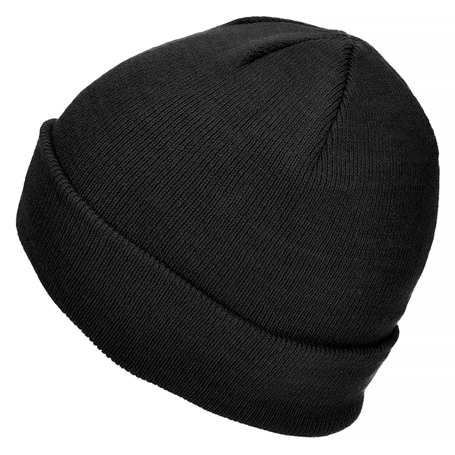 Fine knit acrylic hat - Black - Mil-Tec 