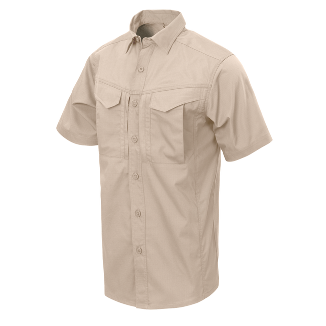 SHORT-SLEEVED SHIRT - DEFENDER MK2® - POLYCOTTON RIPSTOP - Helikon-Tex® - KHAKI
