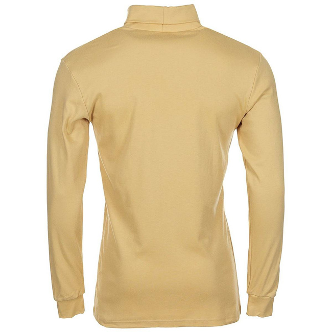 BLUZA CU MANECA LUNGA SI GULER RULAT POLIZEI - GALBENA - CA NOUA - MARIMI MARI