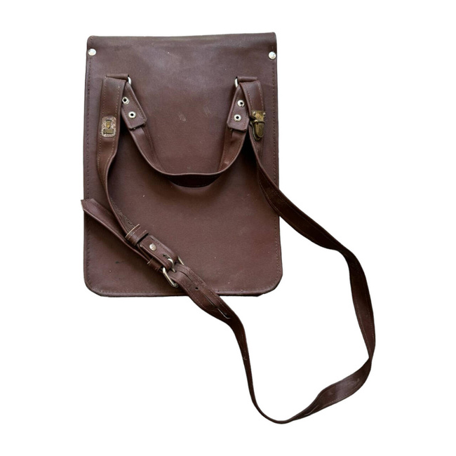 GEANTA IMITATIE PIELE CU CONTINUT - SURPLUS MILITAR ARMATA ROMANA - MARO - IN STARE BUNA