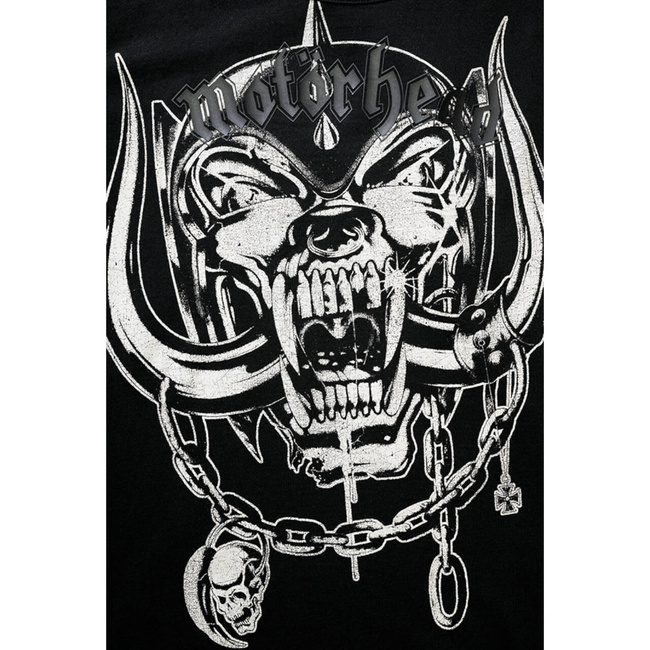 MAIEU MOTÖRHEAD DIN BUMBAC CU IMPRIMARE WARPIG - NEGRU - BRANDIT