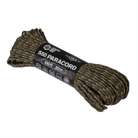 FUNIE, SFOARA PARACORD DIN NAILON - 550 LBS. - 33 M/100 FT. - Helikon-Tex - M Camouflage