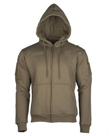 TACTICAL HOODIE WITH ZIPPER - Mil-Tec - RANGER GREEN