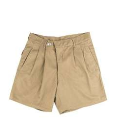 COTTON SHORTS - KHAKI - ITALIAN MILITARY SURPLUS - USED - SIZES 42-52