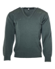 Pulover V-neck vintage - Surplus militar de la armata olandeza - Verde - Ca nou