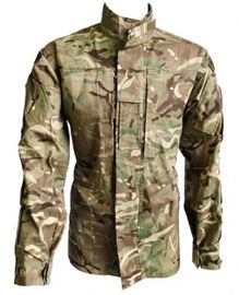 BRITISH ARMY MTP CAMO TROPICAL COMBAT FIELD JACKET USED