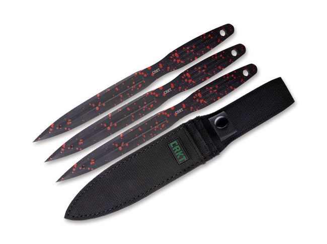 FIXED BLADE ONION THROWING KNIVES - BLACK