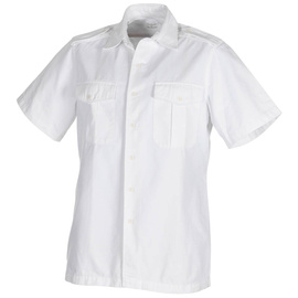 SHORT-SLEEVED SHIRT - DUTCH ARMY NL MILITARY SURPLUS - WHITE - USED
