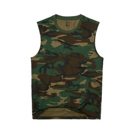 TRICOU DIN BUMBAC FARA MANECI - WOODLAND - BRANDIT