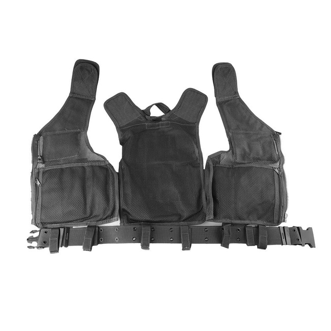 VESTA TACTICA USMC INTERVENTIE - CU PLASA SI CENTURA - Mil-Tec - NEAGRA