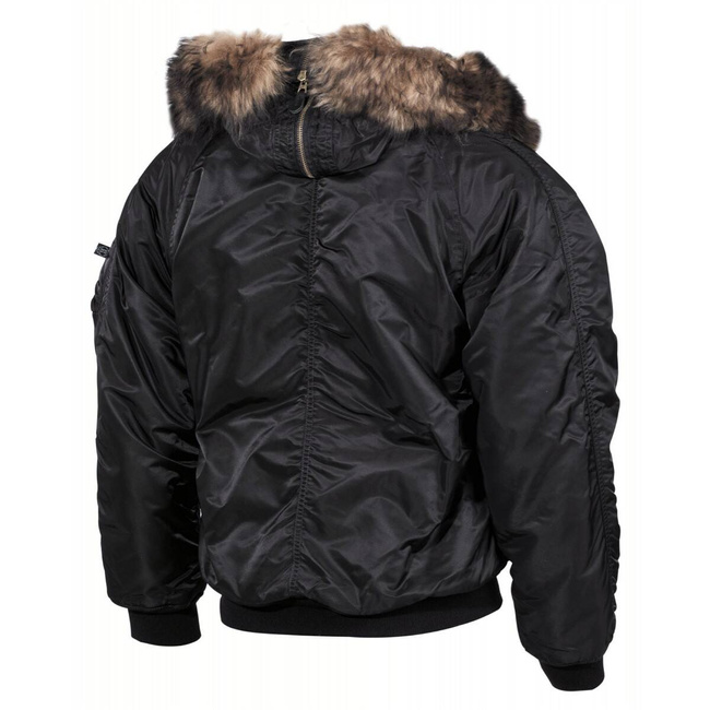 JACHETA POLAR AMERICANA CU CAPTUSEALA GROASA, N2B, NEAGRA - MFH