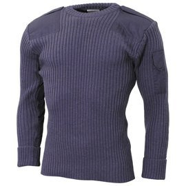 PULOVER BRITANIC COMMANDO - ALBASTRU/GRI - SURPLUS MILITAR - UZAT