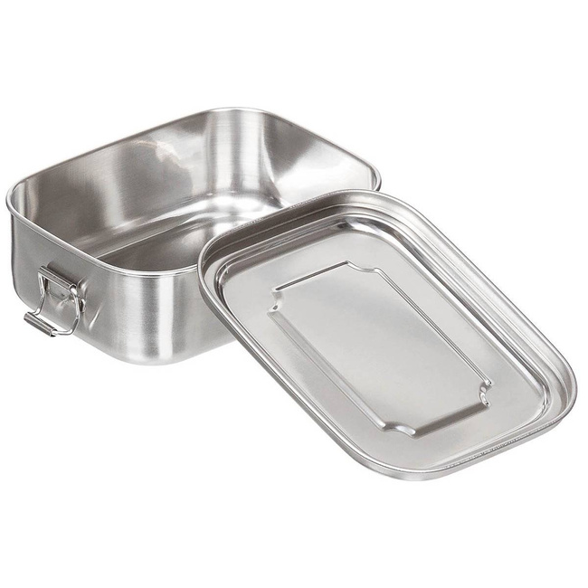 STAINLESS STEEL LUNCHBOX - Fox Outdoor® - 16 x 13 x 6.2 CM